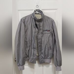 Vintage Astro Gray Windbreaker Jacket with YAMAHA Marine Logo